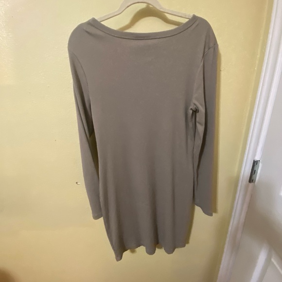 NWT taupe ribbed sweater dress - Picture 3 of 4